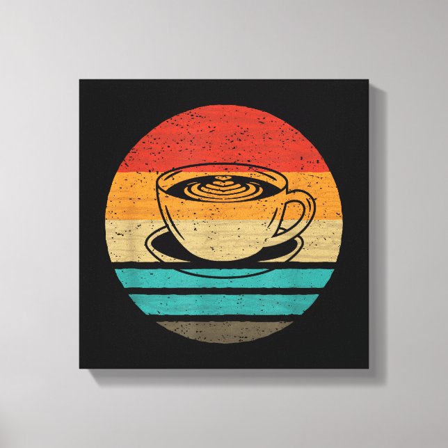 Toile Café Retro Style Vintage (Recto)