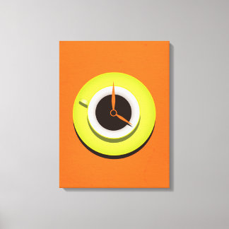 Toile Café Style Vibrant Orange Canvas Imprimer