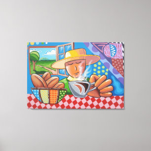 TOILE CAFÉ SUD-AMÉRICAIN STRETCHÉ CANVAS ART IMPRIMER