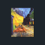 Toile Café Terrasse à la nuit par Van Gogh<br><div class="desc">Cafe Terrace at Night de Vincent Van Gogh. Visitez mon magasin pour un design plus intéressant et plus de choix de couleurs => zazzle.com/iwheels*</div>