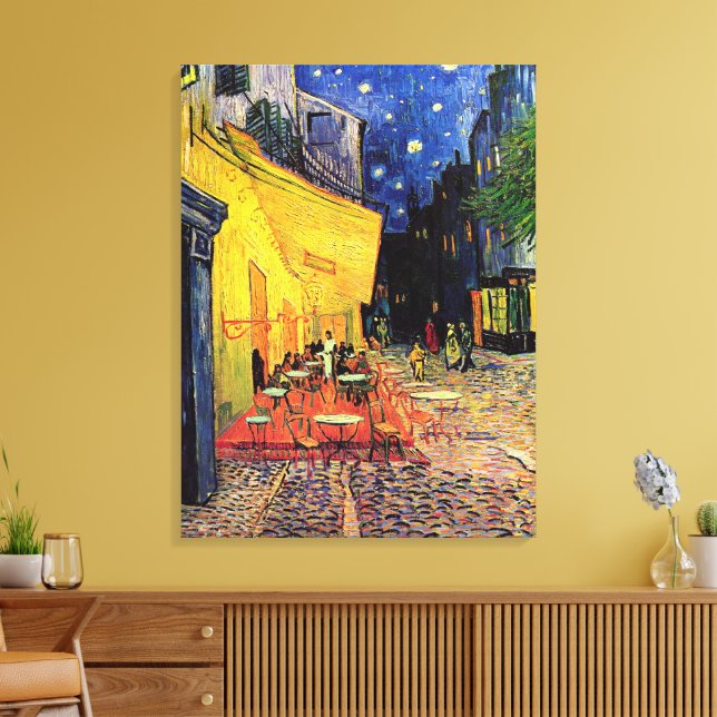 Toile Café Terrasse à la nuit par Vincent van Gogh (Insitu(Salon))