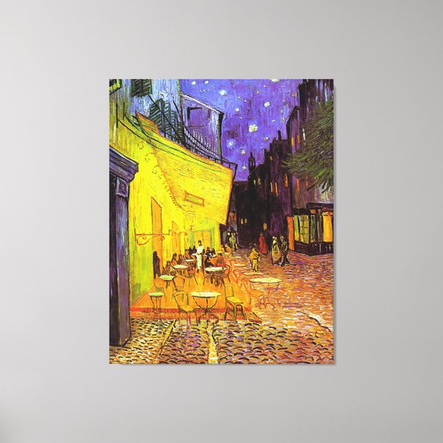 Toile Café Terrasse à Night ~ Vincent van Gogh (Recto)