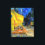 Toile Cafe Terrasse par Vincent van Gogh<br><div class="desc">Cafe Terrace à Night,  célèbre tableau de Vincent van Gogh</div>