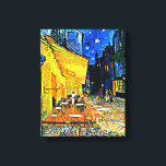 Toile Cafe Terrasse par Vincent van Gogh<br><div class="desc">Cafe Terrace à Night,  célèbre tableau de Vincent van Gogh</div>