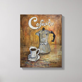 Toile Cafecito - Cubain Canvas Café Imprimer