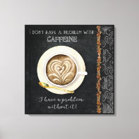 Caféine Cappuccino Heart Art Café Art