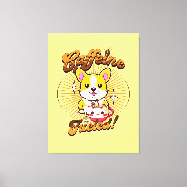 TOILE CAFFEINE DE CORGI FUELED! (Recto)