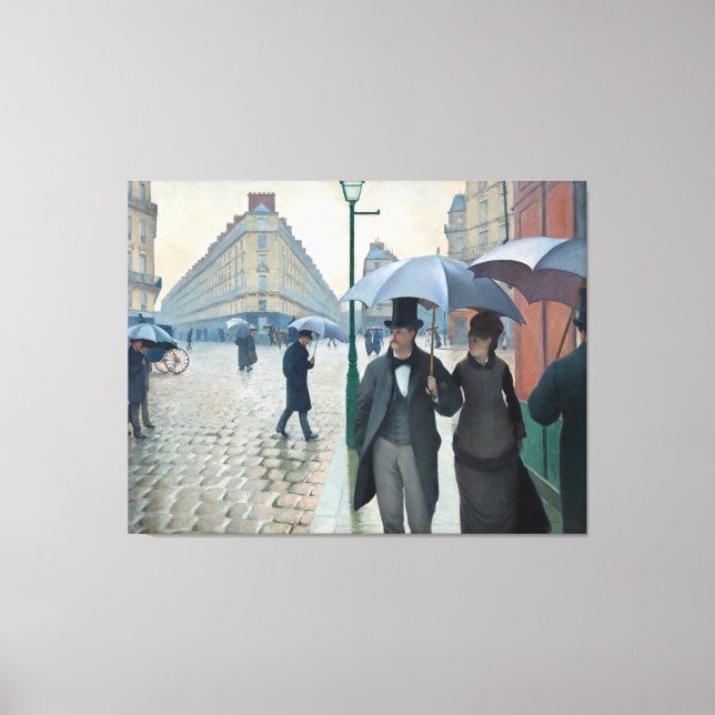 Toile Caillebotte Paris Street Rainy Day Peinture (Recto)