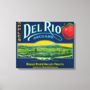 Toile Caisse LabelMedford de Del Rio Apple, OU