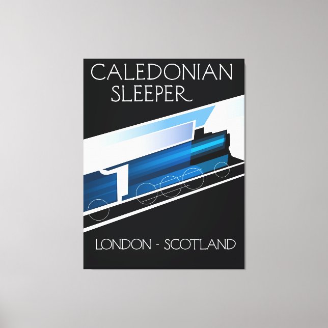 Toile Caledonian Sleeper London Ecosse affiche voyage (Recto)