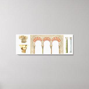 Toile Califat islamique espagnol. Capitales d'arches
