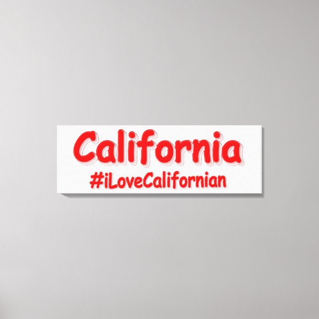 Toile "California" Joli Design. Acheter maintenant (Recto)