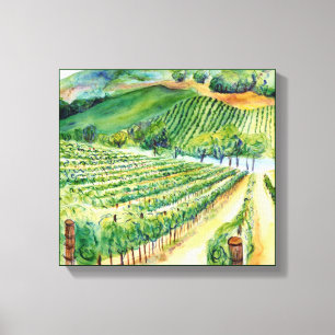 Toile California Winery Vineyard Painvas Imprimer