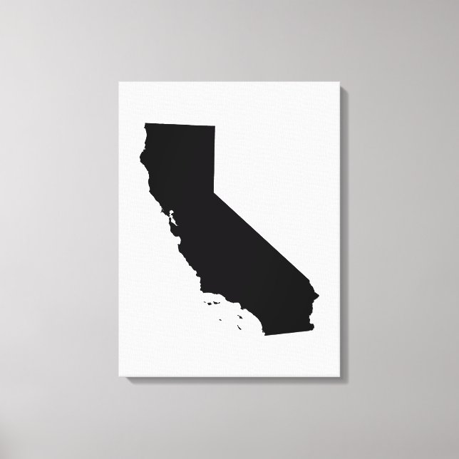 Toile Californie en noir et blanc (Recto)
