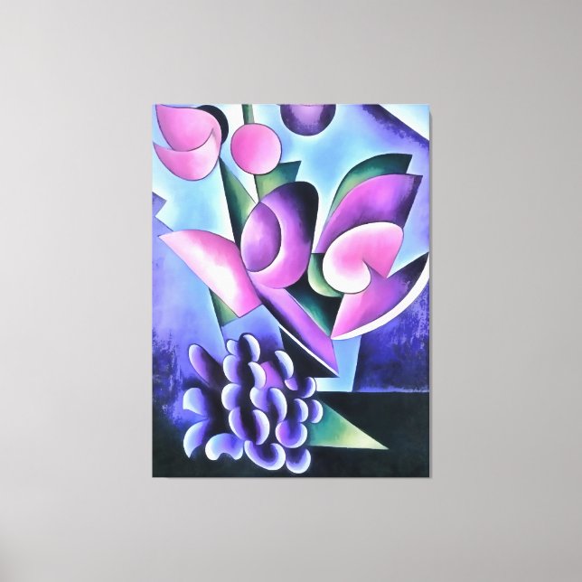 Toile Calla Lily Purple Sensation Art Abstrait (Recto)