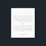 Toile Calligraphie Script Mariage Vows Canvas Imprimer<br><div class="desc">Design moderne et élégant imprimé Calligraphie Script Mariage Vows Canvas Imprimer qui peut être customisé avec votre texte. Cliquez sur le bouton "Customiser" et utilisez notre outil de conception pour modifier ce modèle. Découvrez le magasin Graphic Art Design pour d'autres produits qui correspondent à ce design !</div>