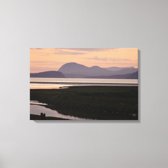 Toile Camano Island, WA, au Sunset Wrapped Canvas (Recto)