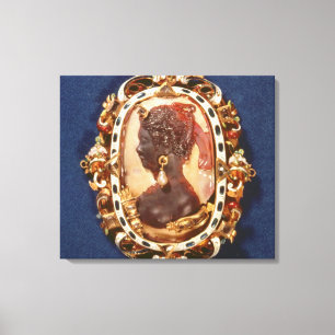 Toile Camée soutenant la tête de profil