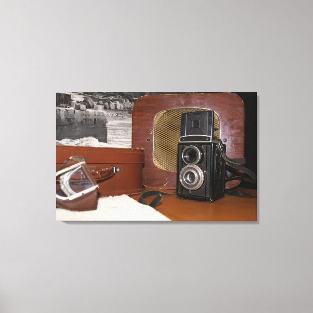 Toile Caméra-enregistreur analogique vintage (Recto)