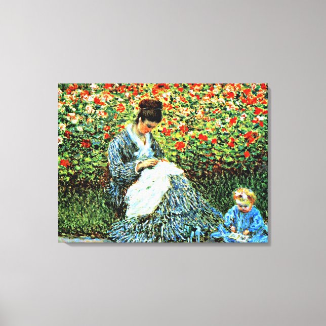 Toile Camille Monet et Child, (Recto)