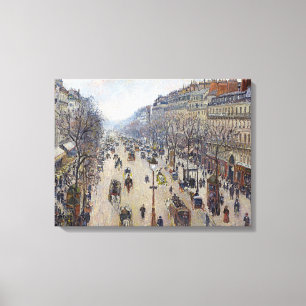 Toile Camille Pissarro - Boulevard Montmartre, matin