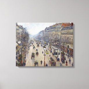 Toile Camille Pissarro - Boulevard Montmartre, matin