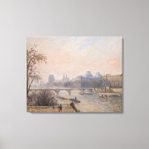 Toile Camille Pissarro - La Seine et le Louvre