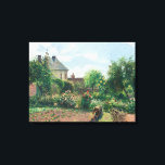 Toile Camille Pissarro Le jardin de l'artiste à Eragny<br><div class="desc">Peinture impressionniste de Pissarro - Chefs d'oeuvre classiques - Série de peinture impressionniste de Camille Pissarro - Le Jardin de l'artiste à Eragny</div>