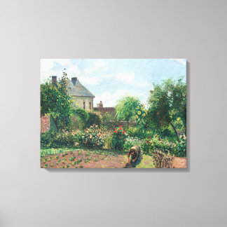 Toile Camille Pissarro Le jardin de l'artiste à Eragny