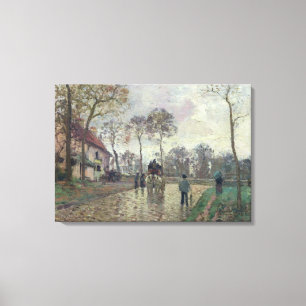 Toile Camille Pissarro L'entraîneur de Louveciennes, 1
