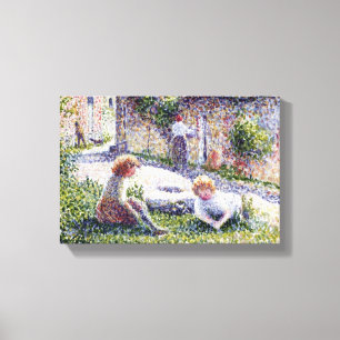 Toile Camille Pissarro vintage Enfants dans une ferme