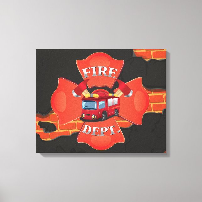 Toile Camion de pompiers (Recto)