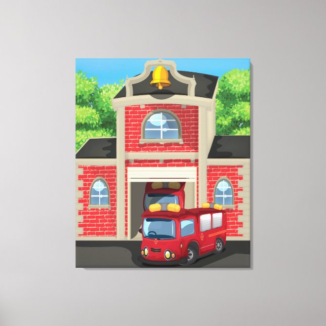 Toile Camion de pompiers (Recto)