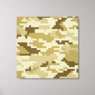 Toile Camouflage 8 bits pour désert numérique / Camo