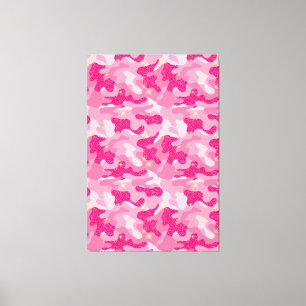 Toile Camouflage Chic Camo Glam Armée Rose Éclatante