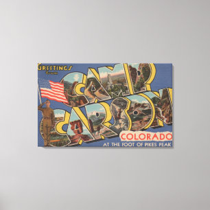 Toile Camp Carson, le Colorado - crête de brochets