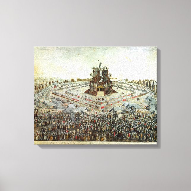 Toile Camp fédéral à Lyon, le 30 mai 1790 (Recto)