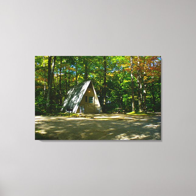 Toile Camping à cadre A sauvage au terrain de camping (Recto)