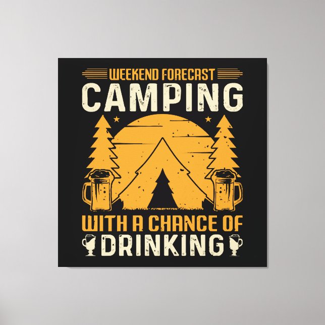 Toile Camping et boisson (Recto)