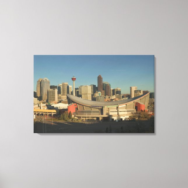 Toile Canada, Alberta, Calgary : Skyline de la ville à p (Recto)