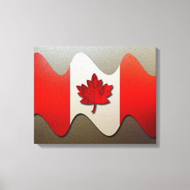Toile Canada Flag-Chrome by Shirley Taylor (Recto)