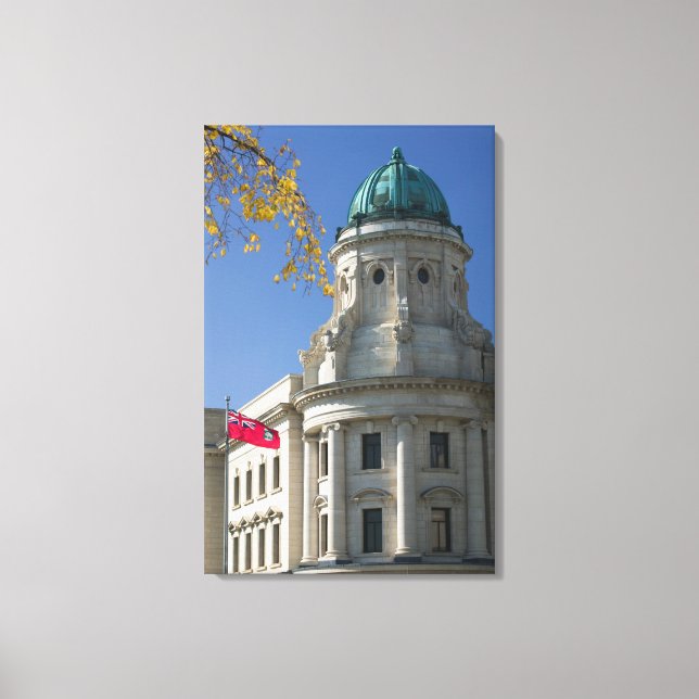 Toile CANADA, Manitoba, Winnipeg : Les palais de justice (Recto)