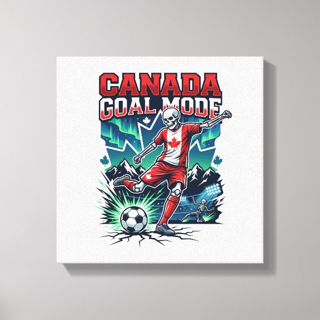 Toile Canada Mode de but squelette attaquant nations dyn (Recto)