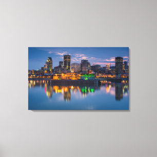 Toile Canada, Montréal, Skyline et Vieux-Port
