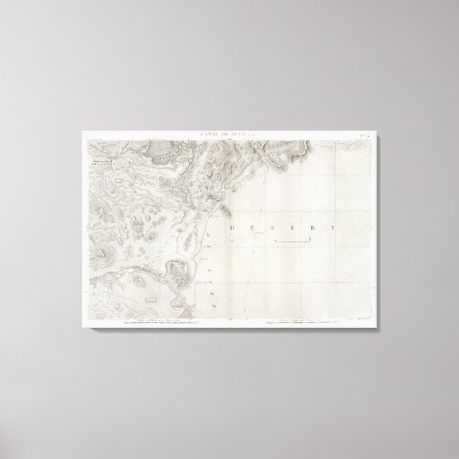Toile Canal de Suez, Égypte (Recto)