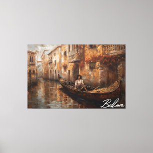 Toile Canal View, par l'artiste Bella Catza