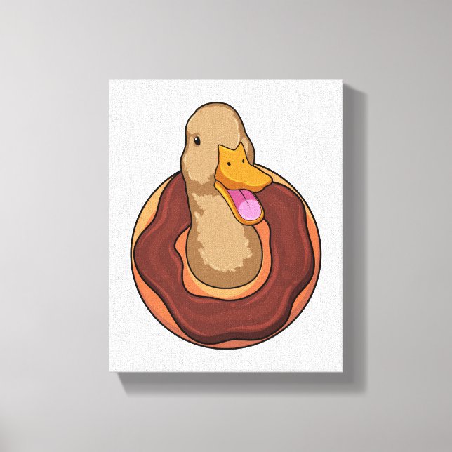 Toile Canard avec Donut (Recto)