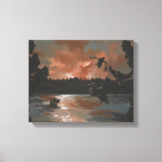 Toile Canards S'Installer (Recto)