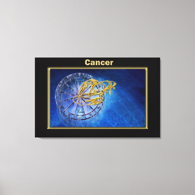 Toile Cancer Zodiac Astrologie (Recto)