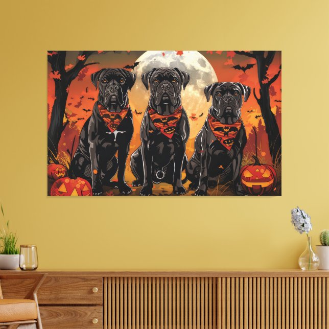 Toile Cane Corso Halloween Épouvantable (Insitu(Salon))